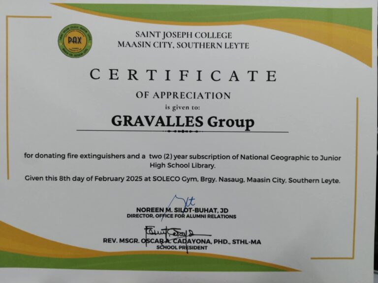 Another donation received from GRAVALLES Group of people from batch 80