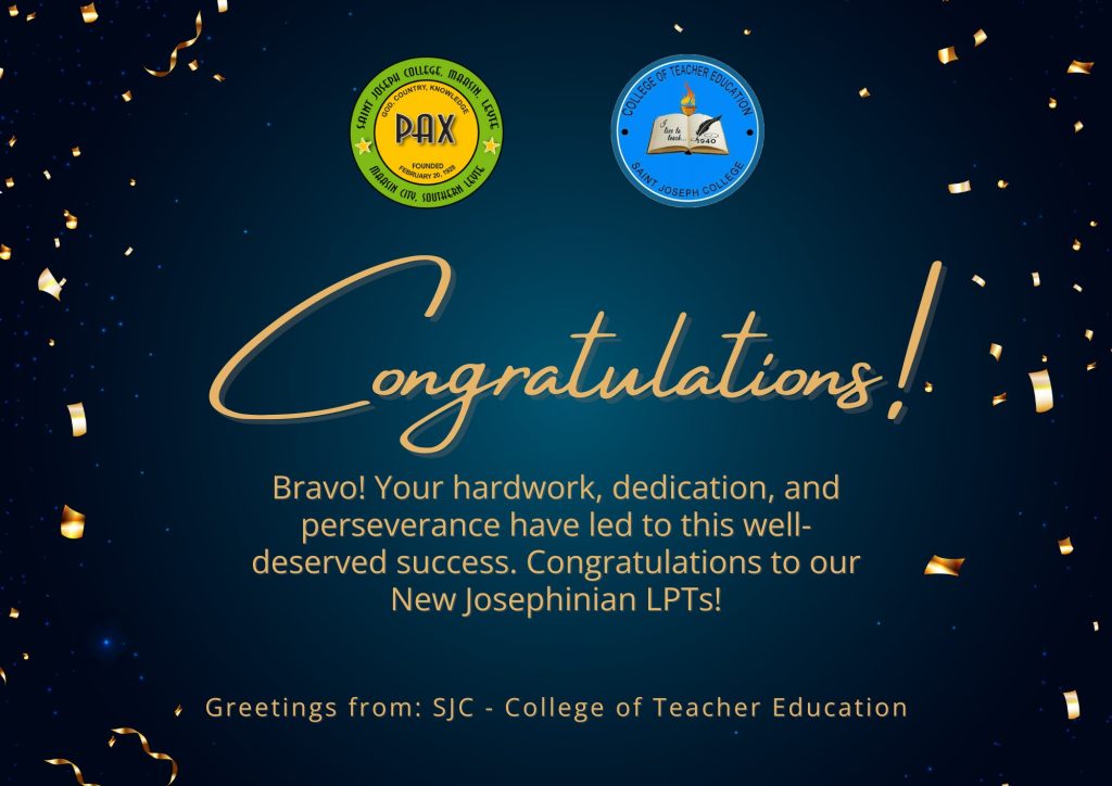 CONGRATULATIONS, Teachers!