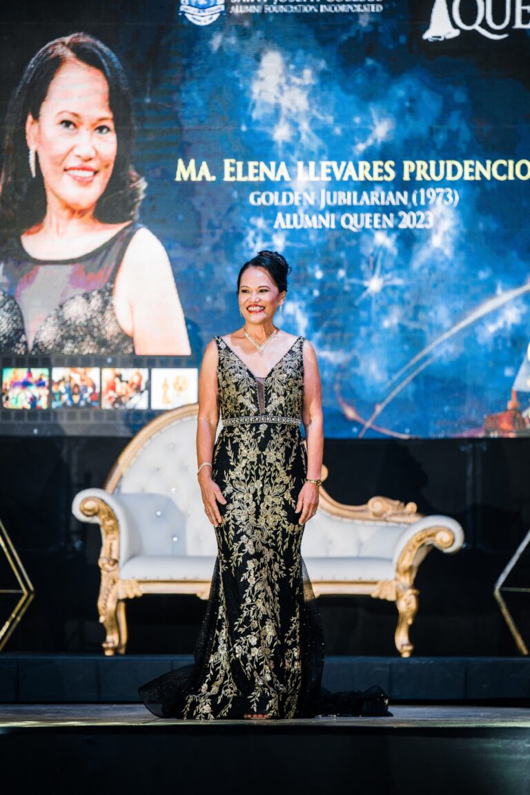 Ma. Elena Llevares Prudencio SJC Alumni Queen 2023